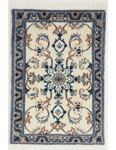 Nain Kashmar Persia grigio chiaro e grigio ardesia scuro 60x90