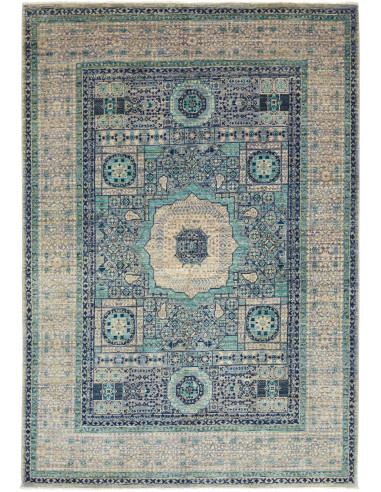 Mamlouk Pakistan grigio ardesia chiaro e grigio 153x215