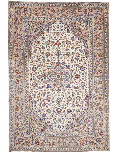 Kashan Persia argento e marrone sella 243x363