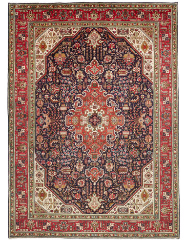 Tabriz Persia terra di siena e grigio ardesia scuro 250x350