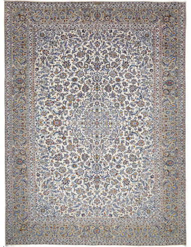 Kashan Persia argento e verde oliva scuro 300x403