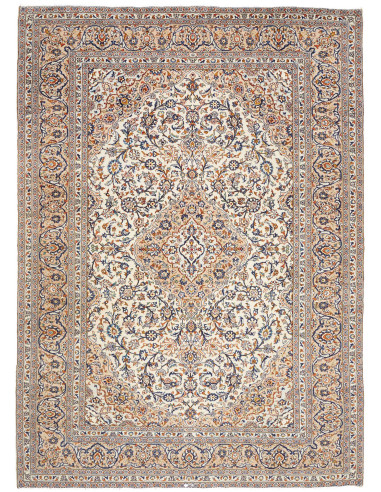 Kashan Persia grigio chiaro e marrone sella 252x355