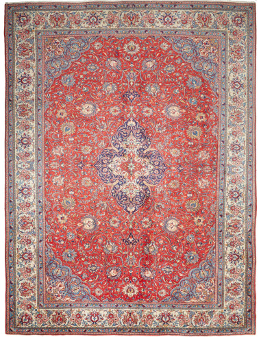 Sarough Persia marrone rosato e marrone rosato 287x388