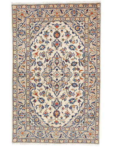 Kashan Fine Persia argento e terra di siena 98x150