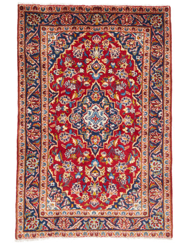 Kashan Fine Persia marrone e grigio ardesia scuro 98x146