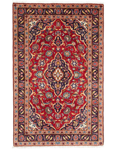 Kashan Fine Persia marrone e grigio ardesia scuro 100x143