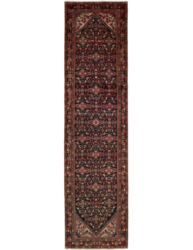 Hamadan Persia grigio ardesia scuro e terra di siena 100x495