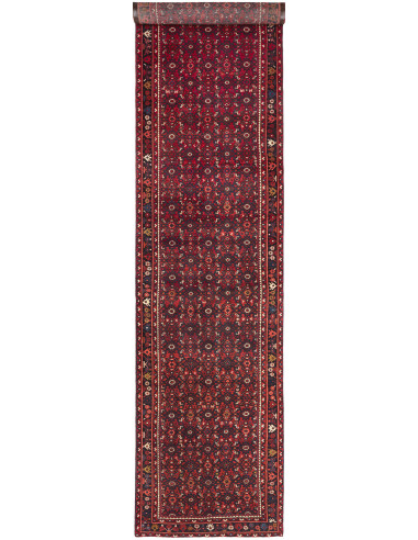 Hamadan Persia grigio ardesia scuro e marrone 115x505