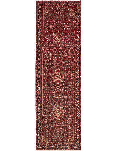 Hamadan Persia marrone sella e salmone scuro 116x392