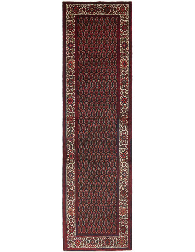 Hamadan Persia grigio ardesia scuro e grigio chiaro 114x420