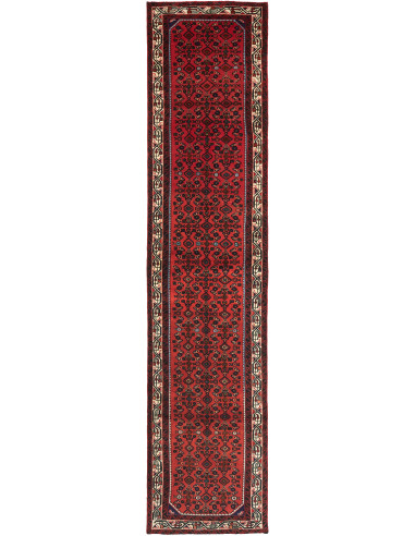 Hamadan Persia grigio ardesia scuro e grano 90x410