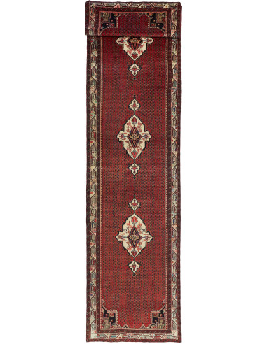 Hamadan Persia marrone sella e abbronzatura 115x500