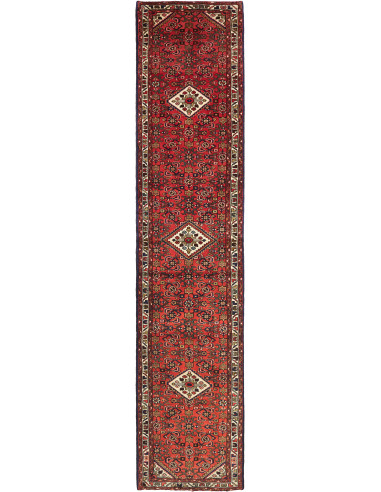 Hamadan Persia terra di siena e grigio ardesia scuro 90x405