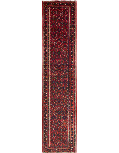 Hamadan Persia grigio ardesia scuro e marrone 88x400