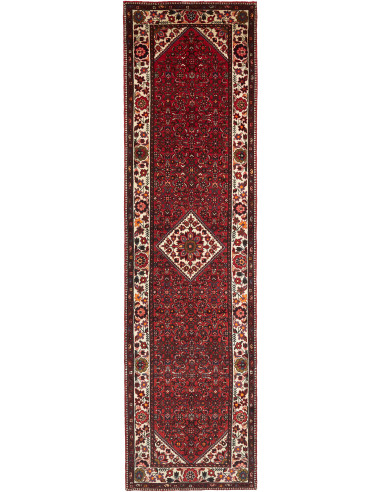 Hamadan Persia grigio ardesia scuro e marrone 105x415