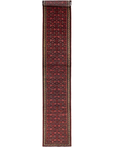 Hamadan Persia grigio ardesia scuro e abbronzatura 75x480