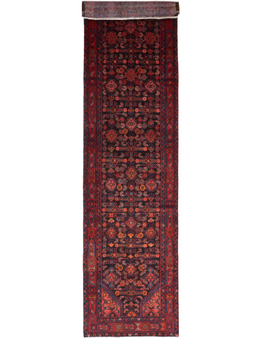 Hamadan Persia grigio ardesia scuro e marrone 116x516