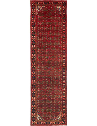 Hamadan Persia marrone sella e legno robusto 117x412