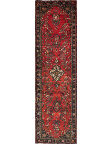 Hamadan Persia marrone sella e nero 111x400