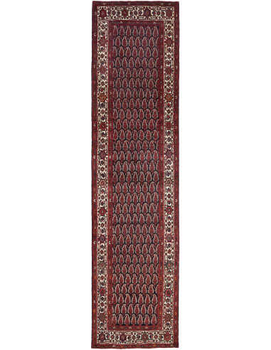 Hamadan Persia marrone sella e grigio chiaro 105x425