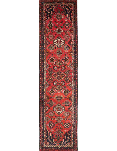 Hamadan Persia terra di siena e grigio ardesia scuro 103x425