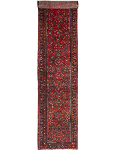 Hamadan Persia marrone sella e nero 107x510