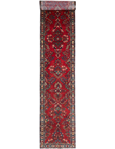 Hamadan Persia marrone sella e grigio scuro 95x598