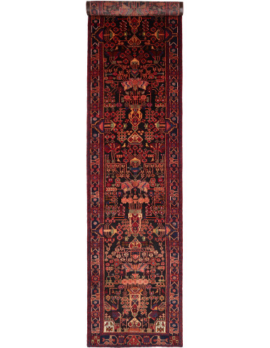 Hamadan Persia nero e salmone scuro 110x492