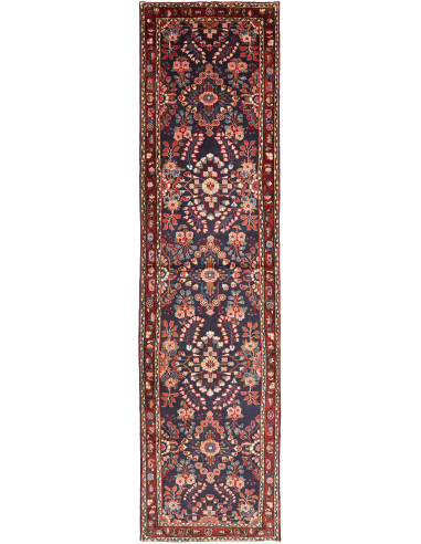 Hamadan Persia grigio ardesia scuro e terra di siena 100x397