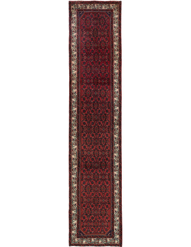 Hamadan Persia grigio ardesia scuro e argento 83x400