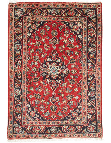 Kashan Fine Persia rosso indiano e grano 96x147