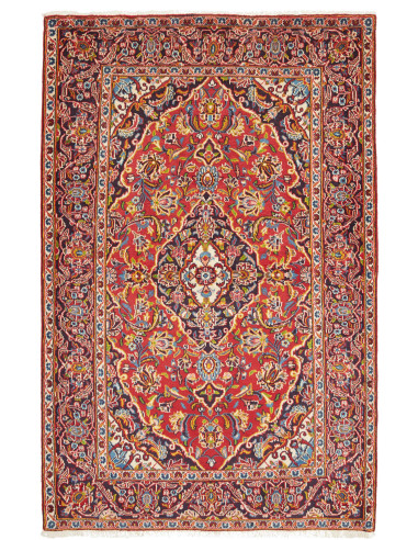 Kashan Fine Persia terra di siena e kaki scuro 110x172