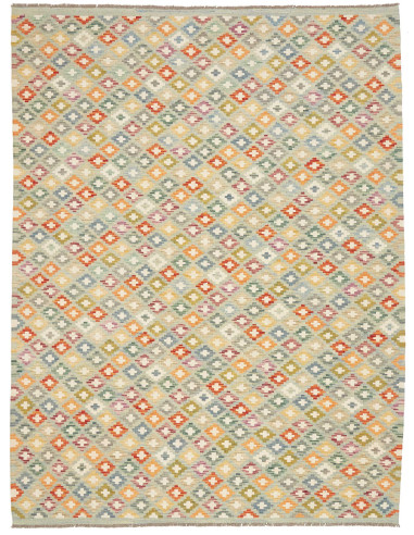 Kilim Pakistan abbronzatura e argento 178x236