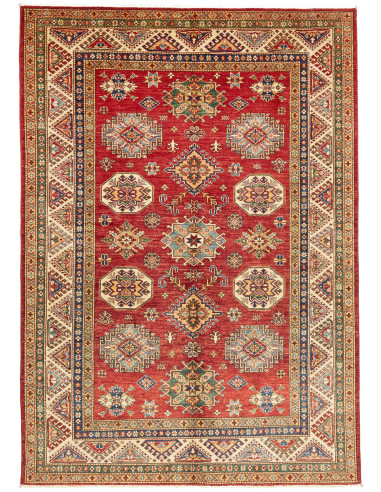 Kazak Fine Pakistan terra di siena e grigio ardesia scuro 177x248