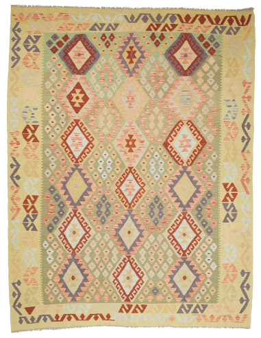 Kilim Pakistan abbronzatura e terra di siena 190x245