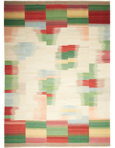 Kilim Persia grano e marrone rosato 250x352