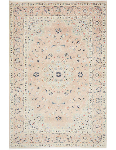 Kashan Persia grigio chiaro e grigio chiaro 198x290