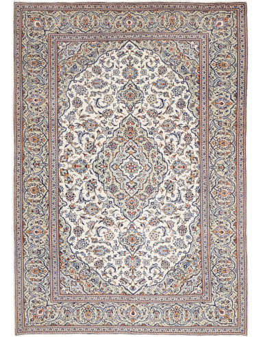 Kashan Persia grigio chiaro e grigio ardesia scuro 195x287