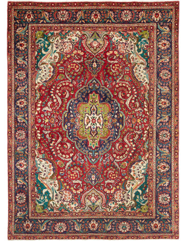 Tabriz Persia terra di siena e grigio ardesia scuro 205x280