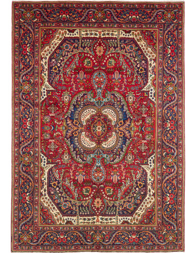 Tabriz Persia terra di siena e grigio ardesia scuro 200x290