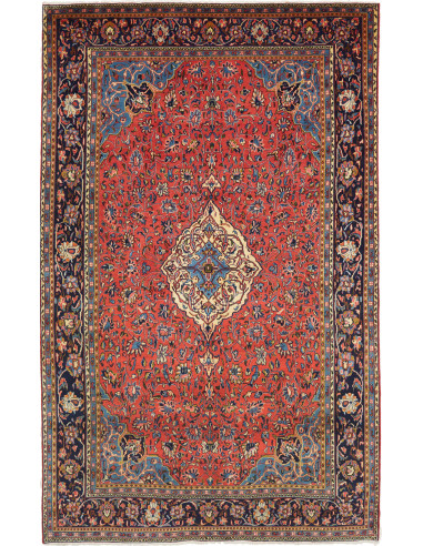 Sarough Persia terra di siena e grigio ardesia scuro 198x315