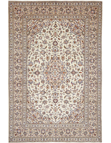 Kashan Persia grigio chiaro e verde oliva scuro 192x290