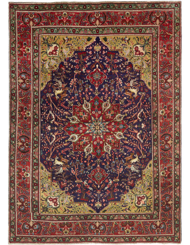 Tabriz Persia grigio ardesia scuro e abbronzatura 200x283