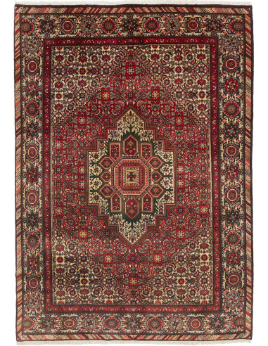 Zandjan Persia verde oliva scuro e terra di siena 137x205