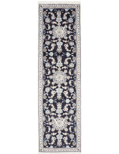Nain Kashmar Persia grigio ardesia scuro e grigio tenue 80x287