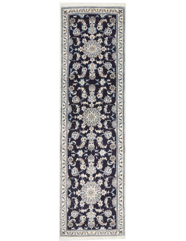 Nain Kashmar Persia grigio ardesia scuro e grigio tenue 80x290