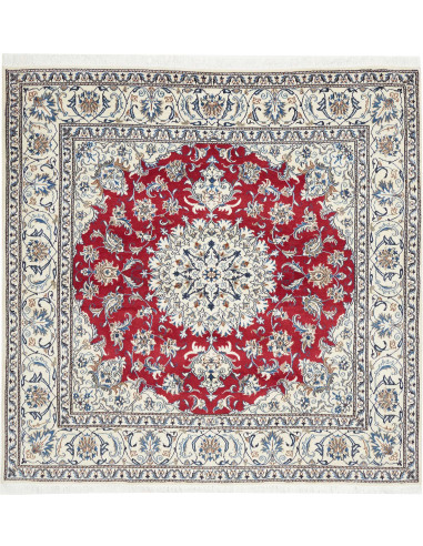 Nain Kashmar Persia grigio chiaro e marrone 198x195