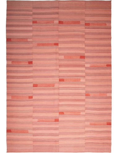 Kilim Persia salmone scuro e legno robusto 223x323