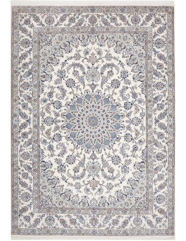 Nain Kashmar Persia grigio chiaro e grigio ardesia scuro 244x349