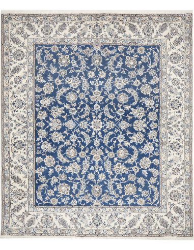 Nain Kashmar Persia grigio chiaro e blu ardesia scuro 248x294